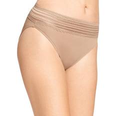 Warner's No Pinching No Problems Hi-Cut Lace Bikini - Toasted Almond