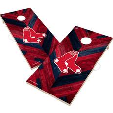 Victory Tailgate Boston Red Sox Herringbone Design Cornhole Set