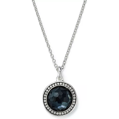Ippolita Lollipop Mini Pendent Necklace - Silver/Black/Diamonds
