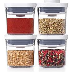 OXO 11236500 Good Grips 8 Piece POP Airtight Stackable Containers, Clear 