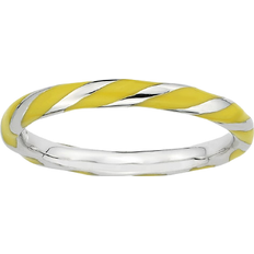 Stacks & Stones Twist Stack Ring - Silver/Yellow