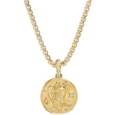 David Yurman Virgo Amulet - Gold/Diamonds