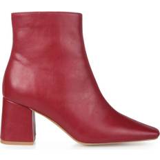 Red - Women Ankle Boots Journee Collection Haylinn - Brick