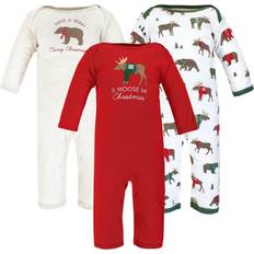 Hudson Baby Cotton Coveralls 3-pack - Moose Be Christmas ( 10115325)