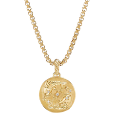 David Yurman Pisces Amulet Pendent - Gold/Diamonds