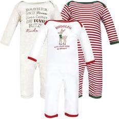 Hudson Baby Cotton Coveralls 3-pack - Rudolph Reindeer (10115307)