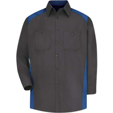 Red Kap Motorsports Shirt - Charcoal/Royal Blue