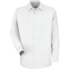 Premier Womens/Ladies Supreme Heavy Poplin Short Sleeve Work Shirt (16 US)  (White) at  Women's Clothing store