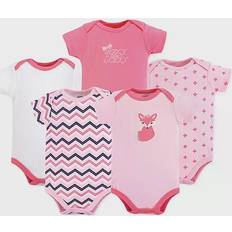 Luvable Friends Short Sleeve Bodysuits 5-pack - Foxy (10131143)