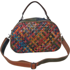 Amerileather Amerileather Beckett Woven Handbag - Rainbow