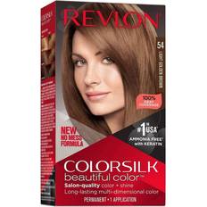 Light golden brown hair color Revlon Colorsilk Beautiful Color Permanent Hair Color 54 Light Golden Brown False