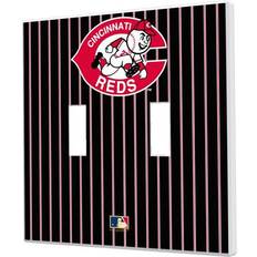 Strategic Printing Cincinnati Reds 1978-1992 Cooperstown Pinstripe Double Toggle Light Switch Plate