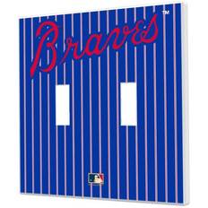 Strategic Printing Atlanta Braves 2012 Cooperstown Pinstripe Double Toggle Light Switch Plate