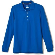 French Toast Long Sleeve Pique Polo - True Royal Blue