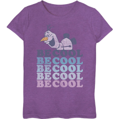 Disney Frozen Olaf Short Sleeve Graphic T-shirt - Purple Berry