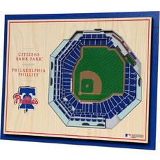 YouTheFan Philadelphia Phillies 3D Stadium Views Wall Art