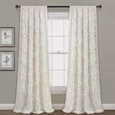 Curtains Lush Decor Ruffle Diamond 137.16x213.36cm