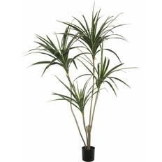 Vickerman Artificial Yellow Edge Yucca with Pot 4.5"