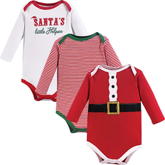 Little Treasures Cotton Bodysuits 3-pack - Santa's Helper (11171600)