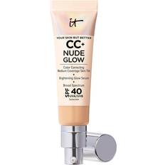 Mature Skin CC Creams IT Cosmetics CC+ Nude Glow Lightweight Foundation + Glow Serum SPF40 P+++ Medium