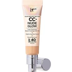 Reife Haut CC-Cremes IT Cosmetics CC+ Nude Glow Lightweight Foundation + Glow Serum SPF40 P+++ Medium