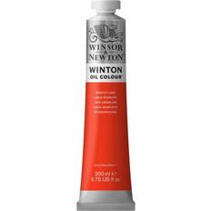 Oransje Oljemaling Winsor & Newton Winton Oil Colour Scarlet Lake 200ml