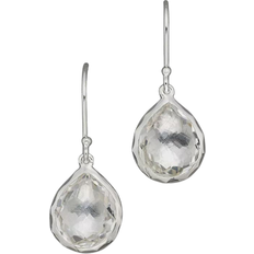 Ippolita Rock Candy Teeny Teardrop Earrings - Silver/Transparent