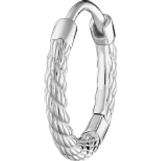 Thomas Sabo Charm Club Single Hoop Rope Earring - Silver