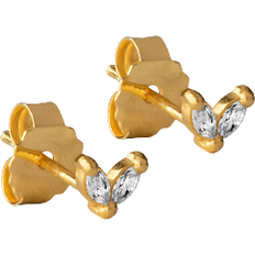 ENAMEL Copenhagen Lillie Stud - Gold/Transparent