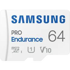 64 GB - microSDXC Minnekort Samsung Pro Endurance microSDXC Class 10 UHS-I U1 V10 100/30MB/s 64GB