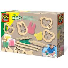 Holzspielzeug Knete SES Creative Eco Dough with Wooden Tools
