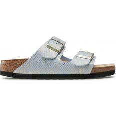 Birkenstock Arizona - Shiny Python Dusty Blue