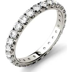 Diamond - Eternity Rings Charles & Colvard Moissanite Eternity Band - White Gold/Diamonds
