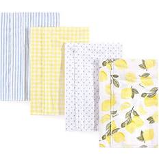 Hudson Flannel Burp Cloth 4-pack Bumble Bees