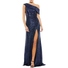 Adrianna Papell One Shoulder Jersey Gown Midnight Navy Price