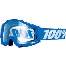 100% Accuri Motocross Goggles, white-blue