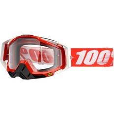 100% Racecraft Goggle Clear Lens Fire Red, Fire Red