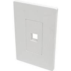 Tripp Lite Electrical Installation Materials Tripp Lite N080-101 Single-Gang 1-Port Universal Keystone Wall Plate; White