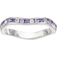 Traditions Jewelry Company Wave Ring - Silver/Purple Multi