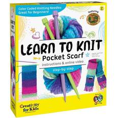 Weaving & Sewing Toys Faber-Castell Creativity for Kids Learn to Knit Pocket Scarf Kit