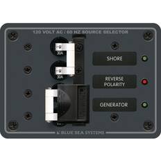 Electrical Components Blue Sea Systems Traditional Metal Panel, 120V AC 30A Toggle Source Selector