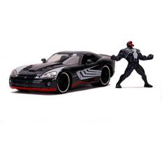 Toy Cars Jada 1:24 Scale '08 Dodge Viper w/ Marvel Venom Figure Gray One-Size