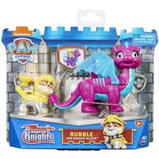 Paw Patrol Actionfigurer Spin Master PAW Patrol Rescue Knights Rubble & Dragon Blizzie