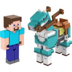 Minecraft Steve and Armored Horse Figures