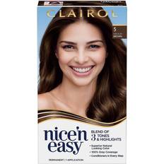 Brown Hair Dyes & Color Treatments Clairol Nice'n Easy Permanent Hair Color In 5 Medium Brown