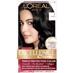 Black Permanent Hair Dyes Excellence Creme Level 3 Permanent Haircolor Black