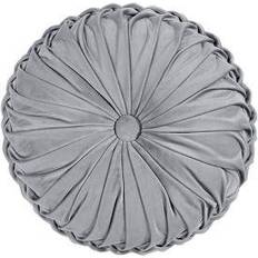 Lush Decor Round Pleated Complete Decoration Pillows Grey