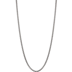 David Yurman Small Box Chain Necklace - Silver/Titanium
