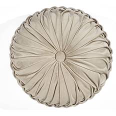Lush Decor Round Pleated Complete Decoration Pillows Beige
