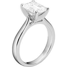 Charles & Colvard Moissanite Ring - White Gold/Diamond